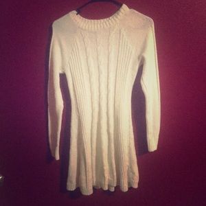 White winter mini dress